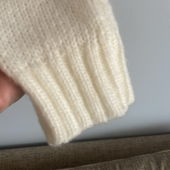 Wooden Ships Cream Knit Sweater Size S/M - Picture 10 of 11